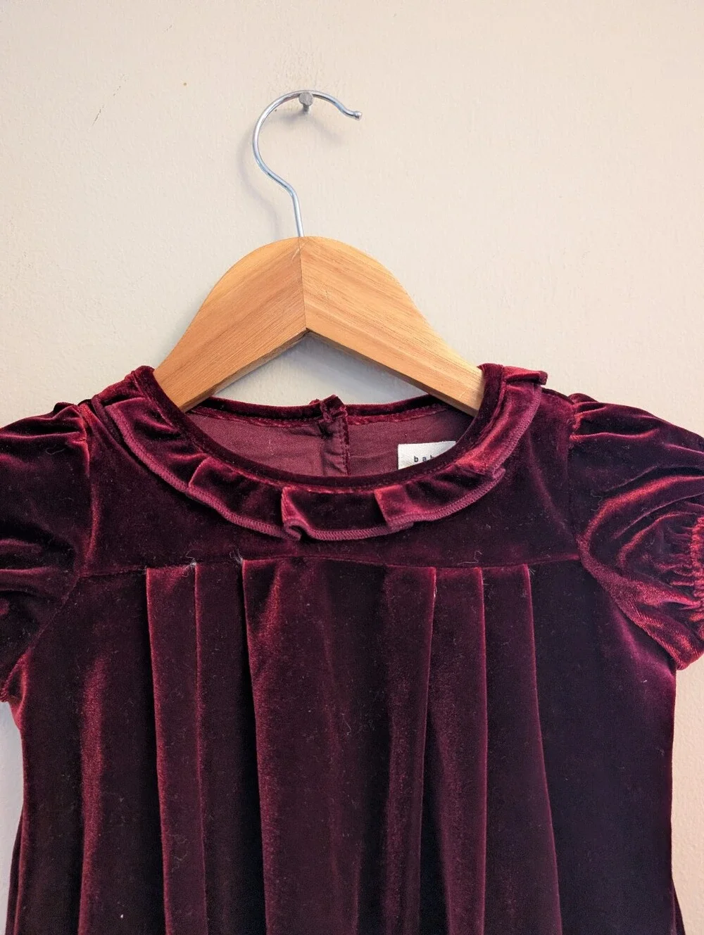 Baby Gap Red Velvet Holiday Dress Size 12m